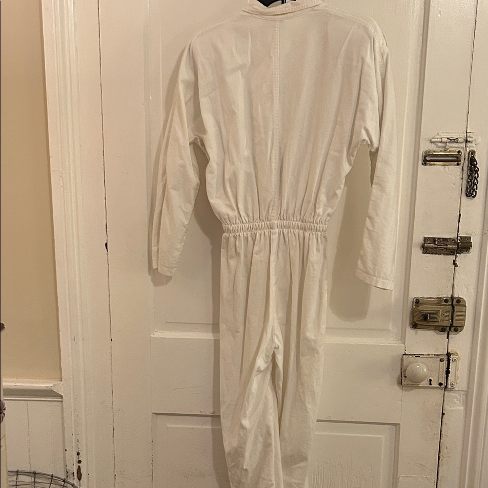 White Embellished Jumpsuit - Picture 6 of 8